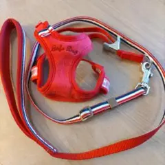 DogPass レッド ハーネス 3Sとリードセット　ポンポリース