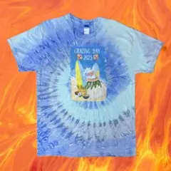 タイダイ Ｔシャツ ウシ 牛 ブルー colortone 1700