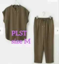 【PLST】フィブリルパンツセットアップ 半袖 カットソー パンツ