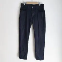 ユニクロ　UNIQLO◆ストレッチパンツ　ネイビー　ウエストゴム　紐　S