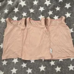 UNIQLO メッシュ生地 ピンクタンクトップ 3枚セット
