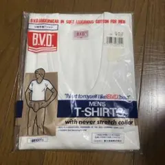 未使用❤B.V.D. 丸首八分袖Tシャツ