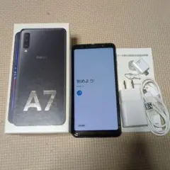 Samsung Galaxy A7 本体 ブラック 充電器付き
