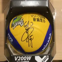 新鍋理沙Ｖリーグ功労賞サインボール Vリーグ功労賞受賞記念 新鍋理沙 ～11年の軌跡～ オフィシャル