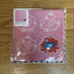 新品 大阪万博 ミニタオル 約25×25cm ミャクミャク 全面刺繍 ピンク