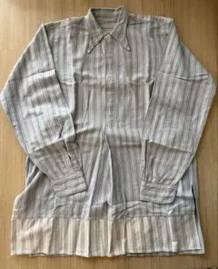1950s VINTAGE フランス古着　グランパシャツ　切替生地