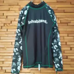 inhabitant インハビタント 長袖 ラッシュガード 黒　 Sサイズ