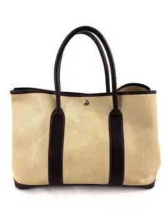 HERMES ガーデンパーティpm トートバッグ キャンバス ネゴンダ