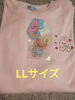 なおにゃん　しまむら　ピンク　Tシャツ　LLサイズ