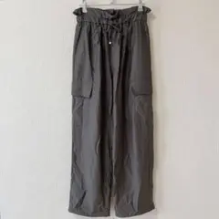 未使用 洗濯済 LOWRYS FARM リラックスカーゴパンツ グレー