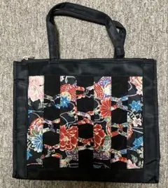 美品　和柄　和風トートバッグ　着物バック