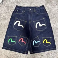 EVISU サイズ30 メニーポケット ハーフ 2024秋冬コレクション　完売品