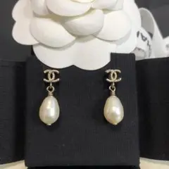 シャネル パール ピアス
