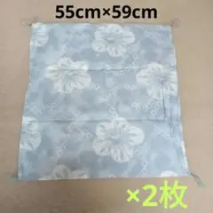 【訳あり】高島ちぢみの夏用座布団カバー(綿100%日本製)　2枚