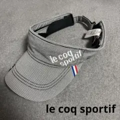 le coq sportif ユニセックス　チェック柄バイザー