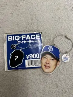 中日ドラゴンズ　ドラゴンズストア　BIG FACE ワイヤーチャーム　堂上直倫