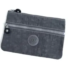 【極美品】キプリング KIPLING ポーチ 小物入れ マルチケース グレー
