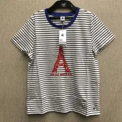 新品 未使用 PETIT BATEAU 半袖Tシャツ Lサイズエッフェル塔