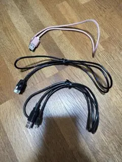 micro USB-TypeB ケーブル3本まとめ売り