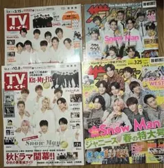 TV誌 Snow Man表紙 4冊セット