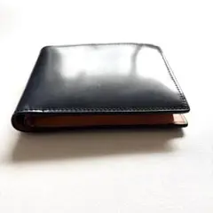 【新品】ロカド　シェルコードバン 二つ折り財布　最高級 イタリア馬革　小銭入付き