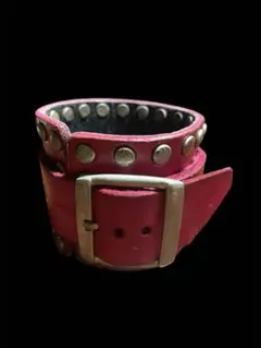 Used ハンド・メイド パンク・ロック ワイドレザー ブレスレット