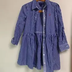 Ralph Lauren ストライプ 長袖ワンピース S