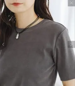 Kastane ダークグレー 半袖Tシャツ 2WAY
