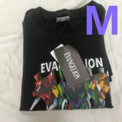 エヴァンゲリオン キャラクターTシャツ ブラック M 新品 タグ付 ユニセックス