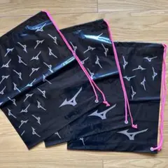 ミズノショップバッグ 黒3枚セット