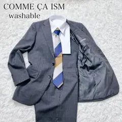 ♡洗える♡ コムサ　COMME CA ISM　セットアップ　グレー　ストライプ