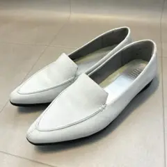 極美品　フィットフィット♡ポインテッドエアフラットモカ　ローファー　25.0
