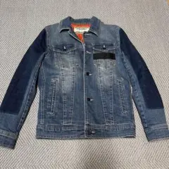 Onitsuka Tiger x Andrea Pompilioデニムジャケット Onitsuka Tiger x ANDREA POMPILIO Black Denim Jacket Womens