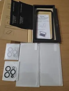 iphone15 pro用ガラスレンズフィルム + 保護フィルム【 4枚入り】