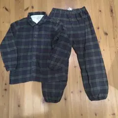 無印良品　パジャマ 125〜140cm グリーン系チェック