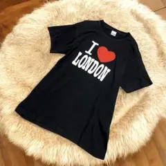 I love london アイラブロンドン 黒Tシャツ ヴィンテージL