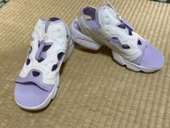 Reebok リーボック スポーツサンダル ラベンダー ホワイト 白 ジップ