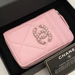 ❤️未使用❤️シャネル 19 ジップコインパース ピンク