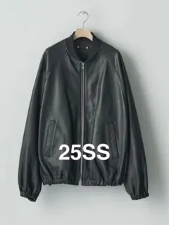 新品ssstein 25SS SHRUNK LEATHER ZIP JACKET