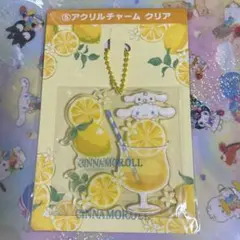 シナモン、サンリオ当りくじ、アクリルチャーム　クリア、新品