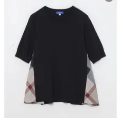 【送料込】BLUELABEL＊ブラックチェックTシャツ