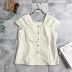 【ディーホリック】 サラサラ薄手生地タンクトップブラウス 美品 M 大人可愛い