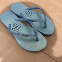 havaianas ビーチサンダル 22.5cm 水色