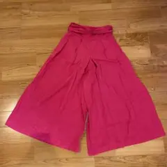 APIECE APART ハイウエストワイドパンツ　インポート　濃ピンク