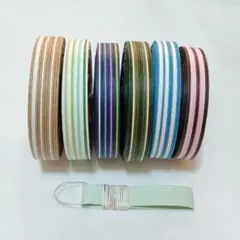 紙バンド　 A2　5m×6色　割く道具つき　クラフトバンド