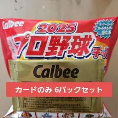 プロ野球チップス2025 カードのみ 未開封 6パックセット
