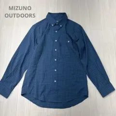 MIZUNO OUTDOORS ミズノ アウトドア チェック 長袖 シャツ S