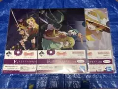 一番くじ　物語シリーズ　〜儂と私と僕の晴衣装〜F賞クリアファイル　3種セット