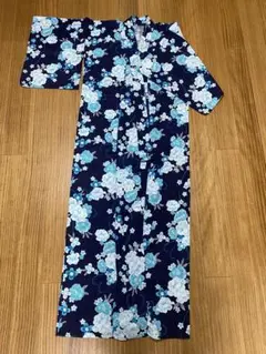浴衣　夏祭り　ブルー系