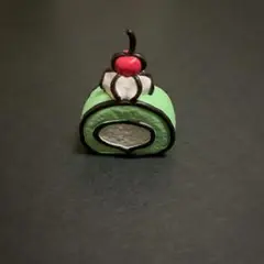 2D Figure ケーキコレクション ロールケーキ グリーン ガチャ